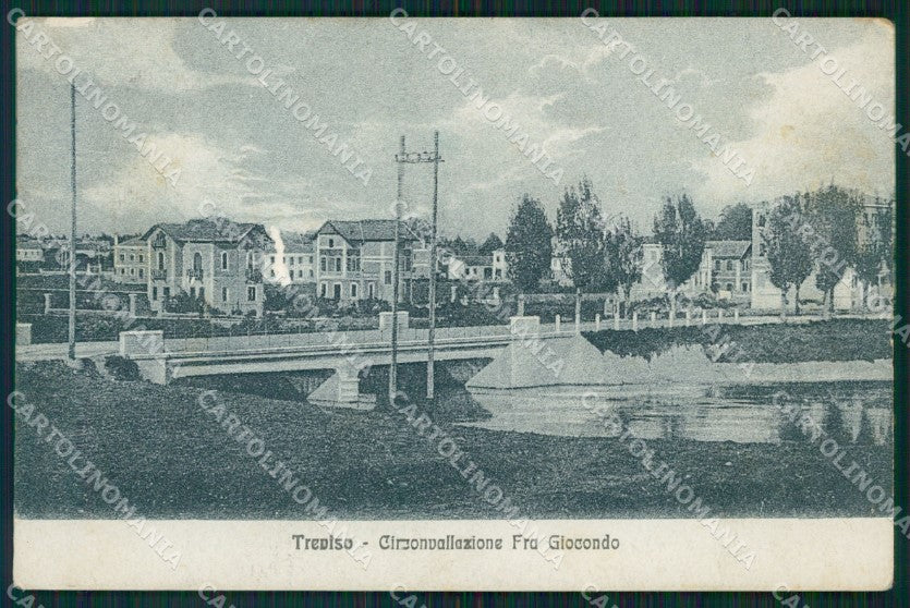 Treviso Città Circonvallazione Fra Giocondo ABRASA cartolina VK1789 – fronte