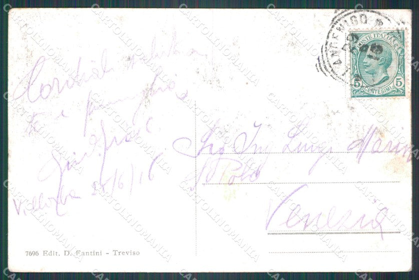 Treviso Città Circonvallazione Fra Giocondo ABRASA cartolina VK1789 – retro