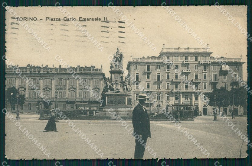 Torino Città Piazza Carlo Emanuele II cartolina VK1795 – fronte