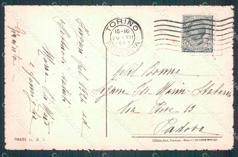 Torino Città Piazza Carlo Emanuele II cartolina VK1795 – retro