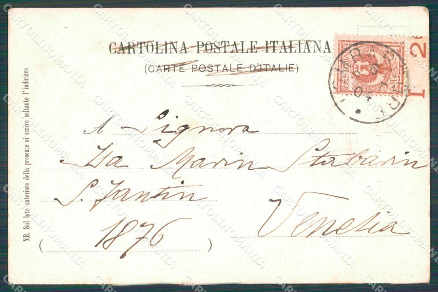 Torino Città Mole Antonelliana dopo Nubifragio 1904 cartolina VK1804 – retro