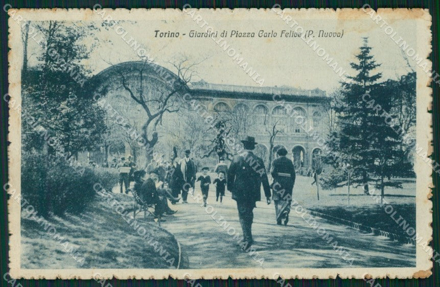 Torino Città Piazza Carlo Felice PIEGHINE cartolina VK1817 – fronte