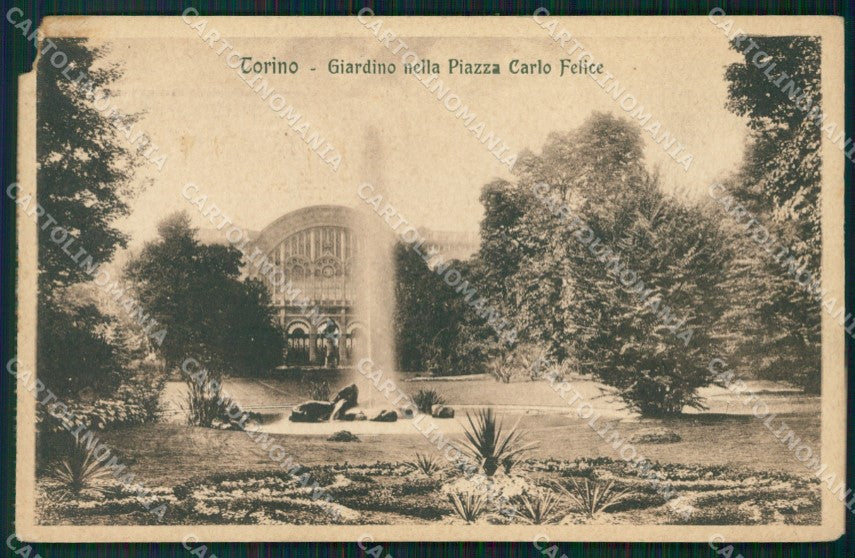 Torino Città Piazza Carlo Felice ANGOLINO STRAPPATO cartolina VK1821 – fronte