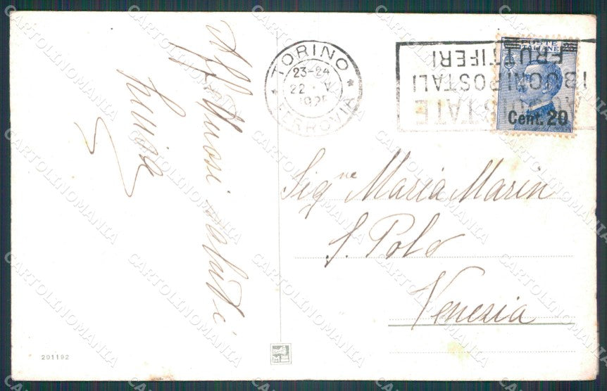 Torino Città cartolina VK1833 – retro