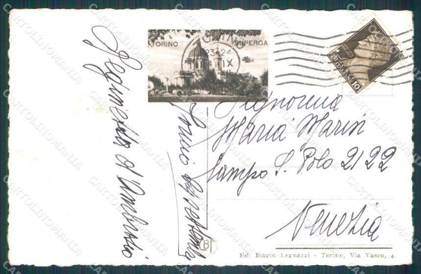 Torino Città cartolina VK1851 – retro