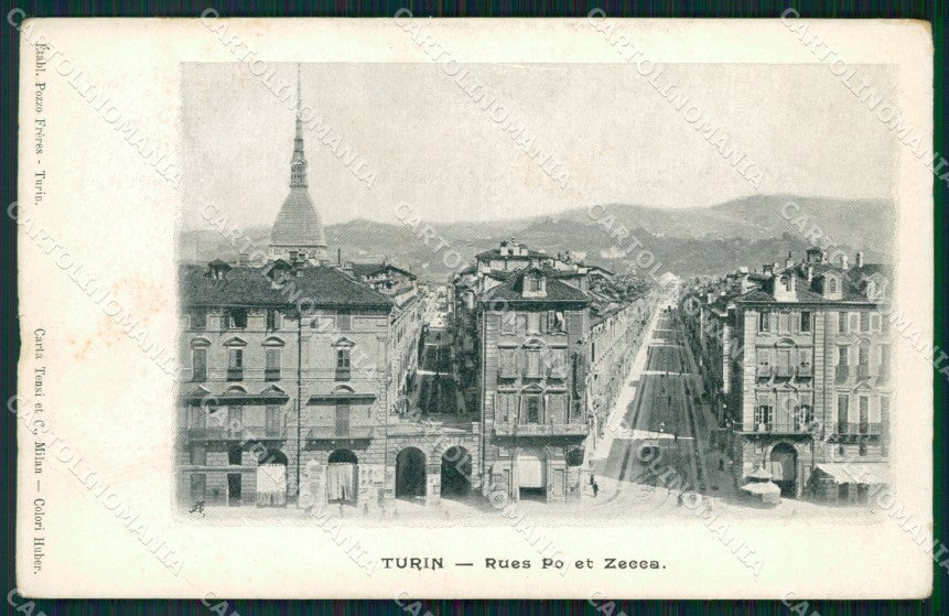 Torino Città Via Po Zecca cartolina VK1853 – fronte