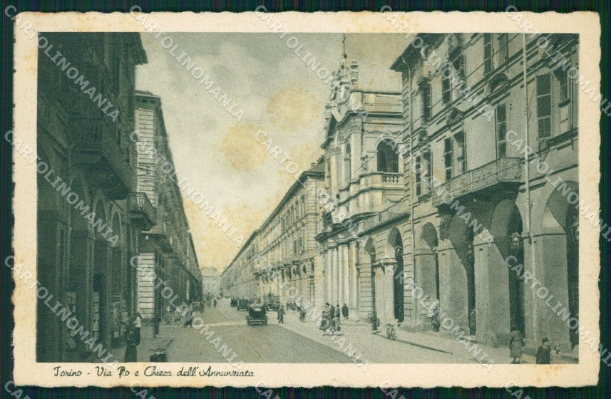 Torino Città Via Po Zecca cartolina VK1854 – fronte