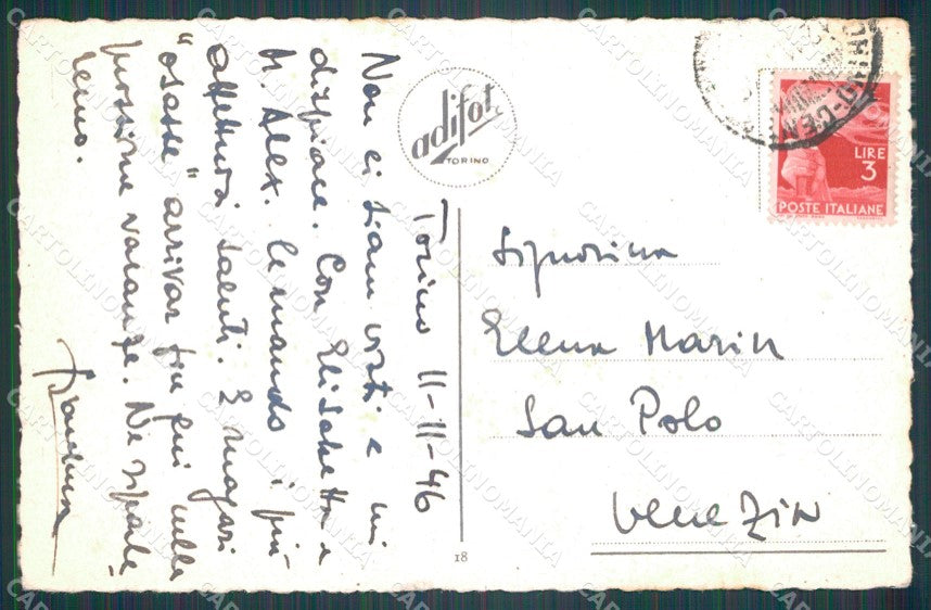 Torino Città Via Po Zecca cartolina VK1854 – retro