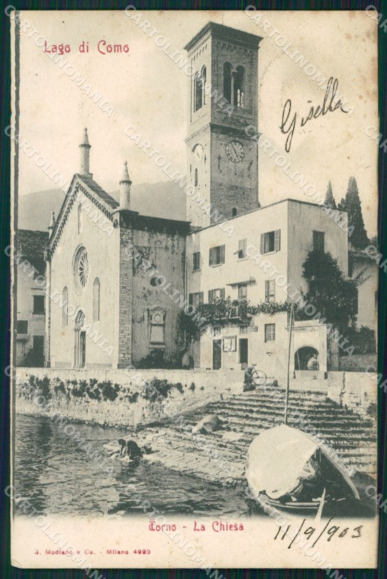 Como Torno Lago di Como Barca COLLA cartolina VK1879 – fronte