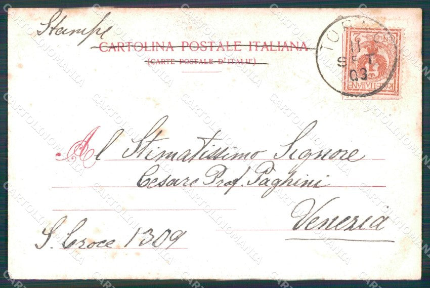 Como Torno Lago di Como Barca COLLA cartolina VK1879 – retro