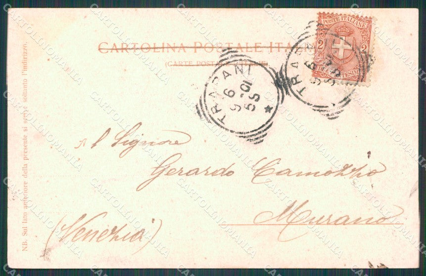 Trapani Città Pescatori Barche cartolina VK1889 – retro