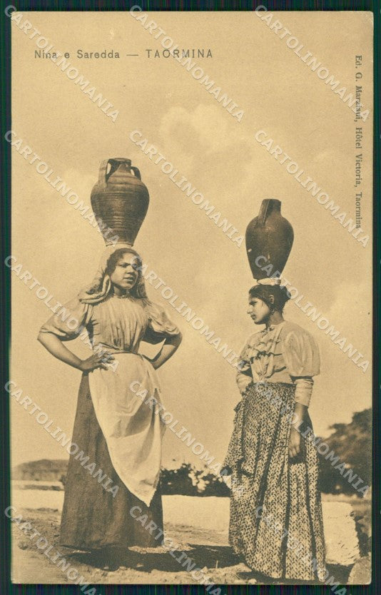 Messina Taormina Costumi cartolina VK1923 – fronte