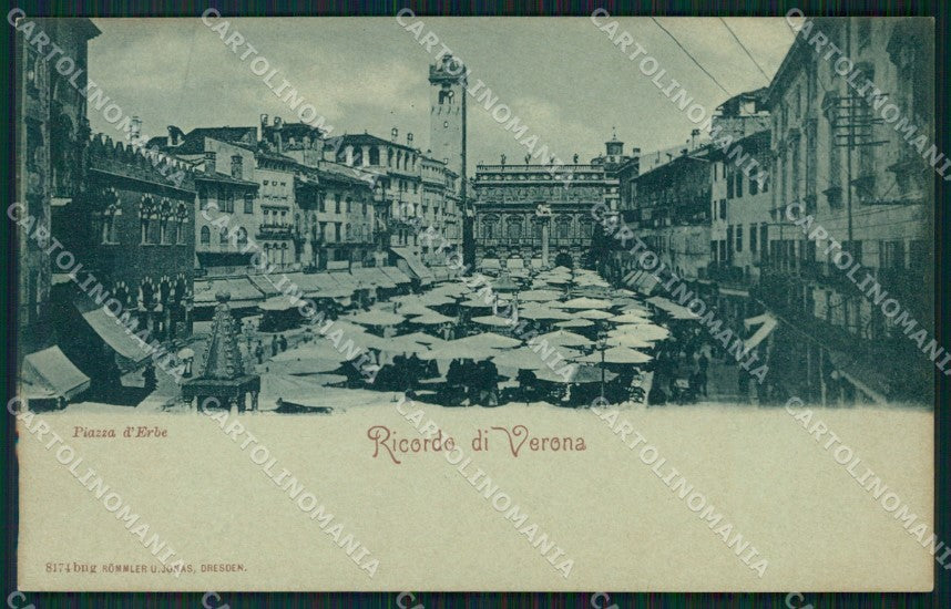 Verona Città Piazza Erbe cartolina VK1969 – fronte