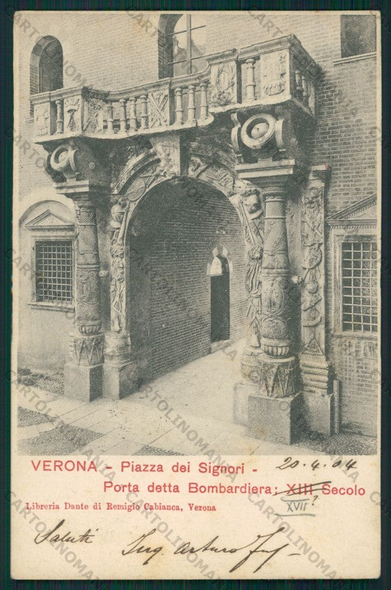 Verona Città Porta Bombardiera cartolina VK1976 – fronte