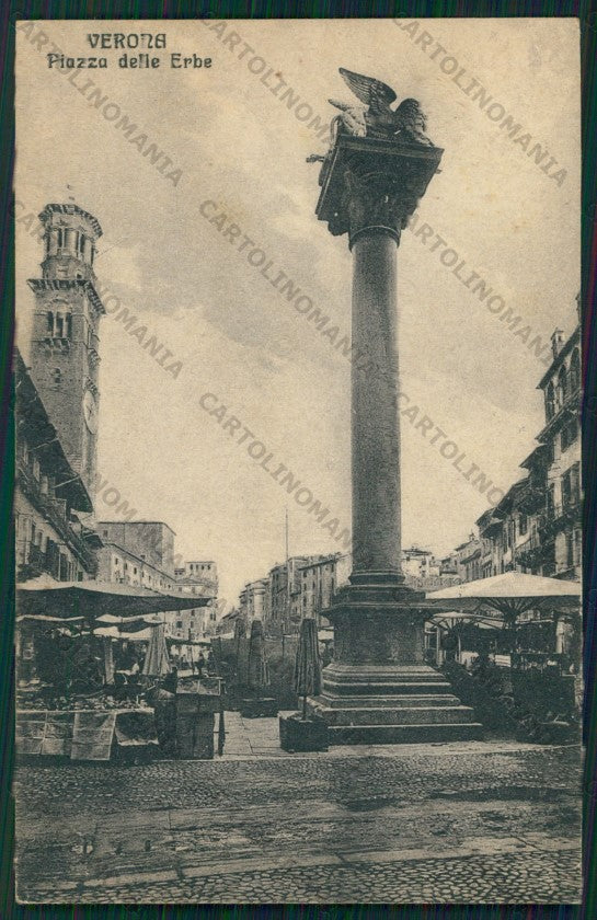 Verona Città Piazza Erbe Mercato cartolina VK1979 – fronte