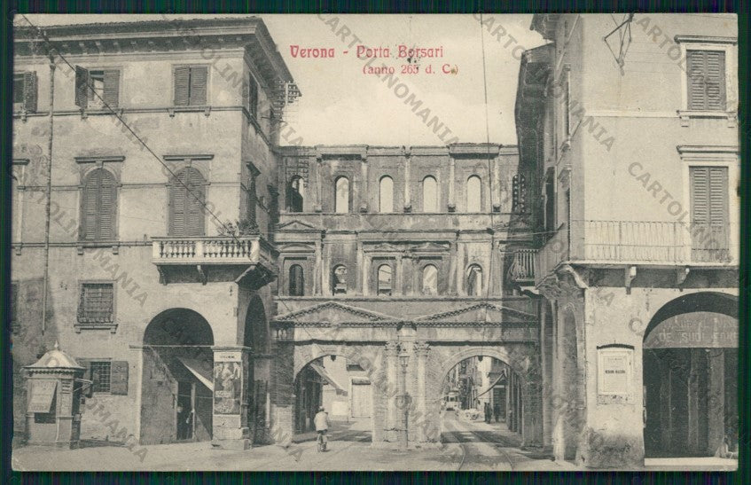 Verona Città Porta Borsari SCOLLATA cartolina VK1981 – fronte