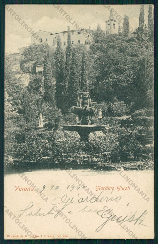 Verona Città Giardino Giusti cartolina VK1989 – fronte