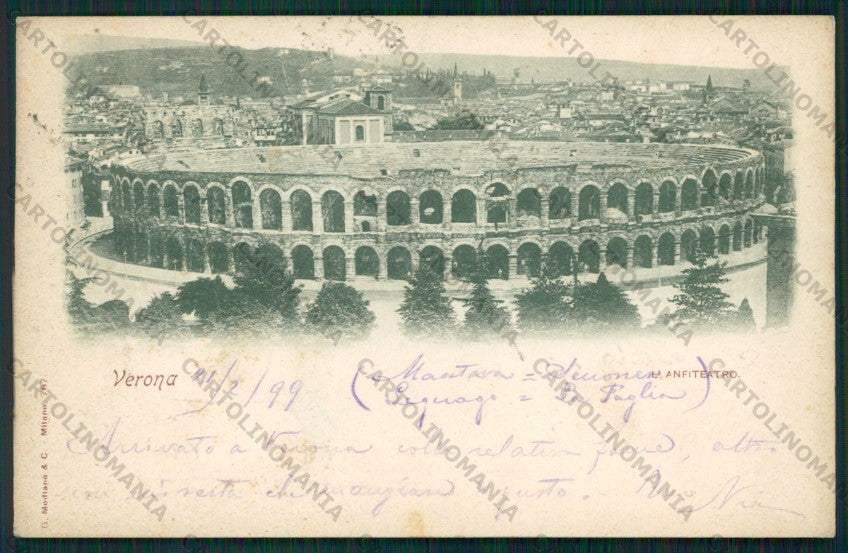 Verona Città Anfiteatro cartolina VK1996 – fronte