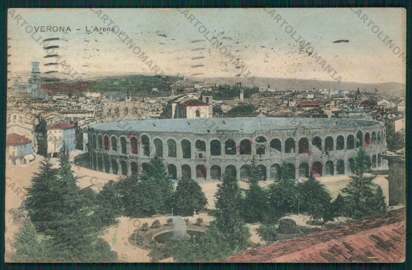 Verona Città Arena cartolina VK1997 – fronte
