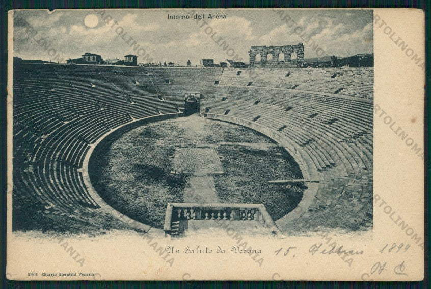 Verona Città Arena Chiaro di Luna STRAPPINO cartolina VK1999 – fronte