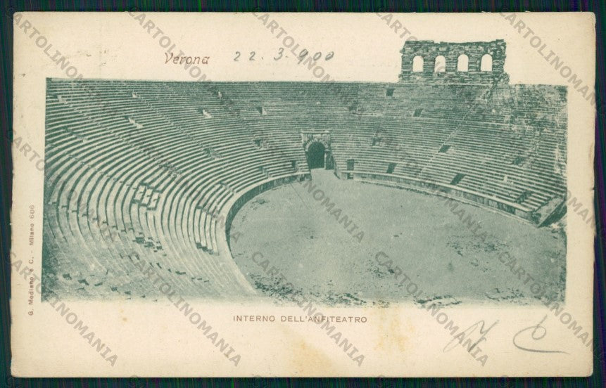 Verona Città Anfiteatro cartolina VK2000 – fronte