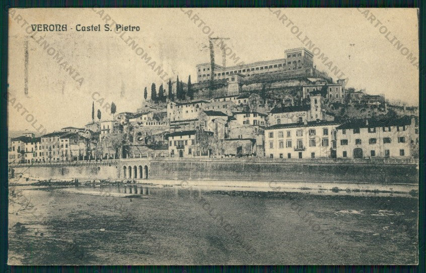 Verona Città Castel San Pietro cartolina VK2013 – fronte