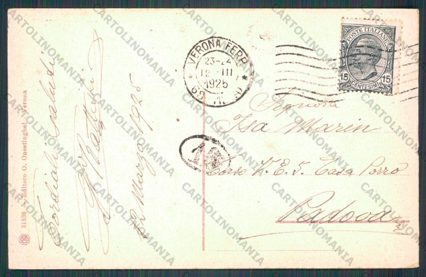 Verona Città Adige cartolina VK2015 – retro