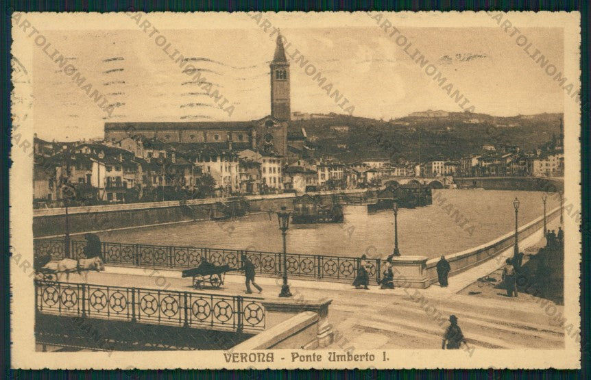 Verona Città Ponte Umberto I cartolina VK2019 – fronte