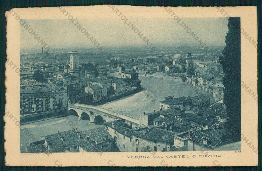 Verona Città Castel San Pietro cartolina VK2023 – fronte