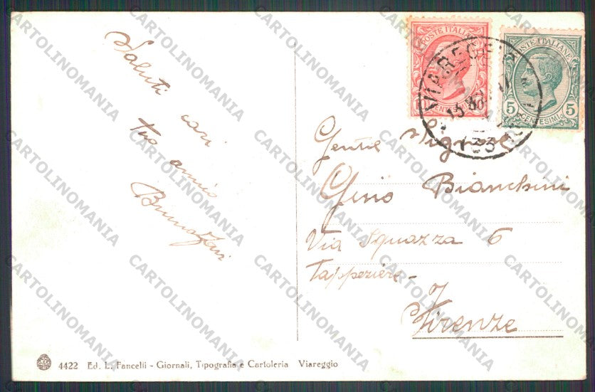 Lucca Viareggio cartolina VK2040 – retro