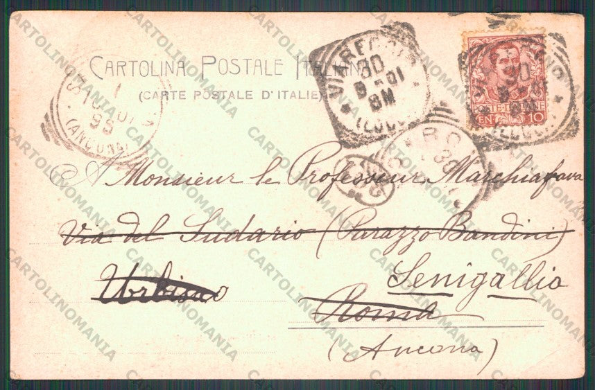 Lucca Viareggio PIEGA cartolina VK2041 – retro