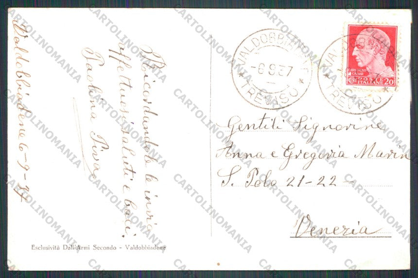 Treviso Valdobbiadene Piazza Maggiore cartolina VK2059 – retro