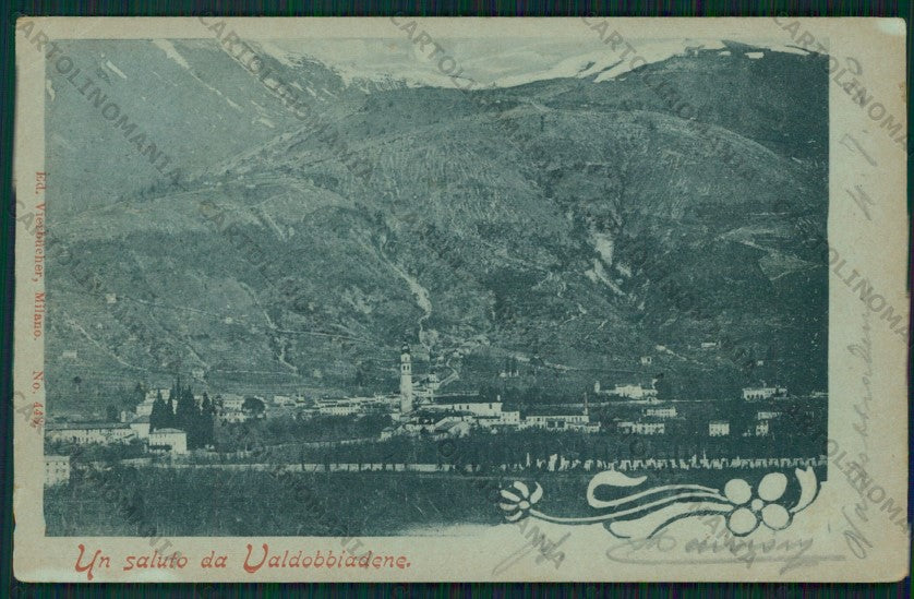 Treviso Valdobbiadene Chiaro di Luna PIEGA cartolina VK2061 – fronte