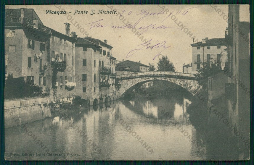 Vicenza Città Ponte San Michele cartolina VK2083 – fronte