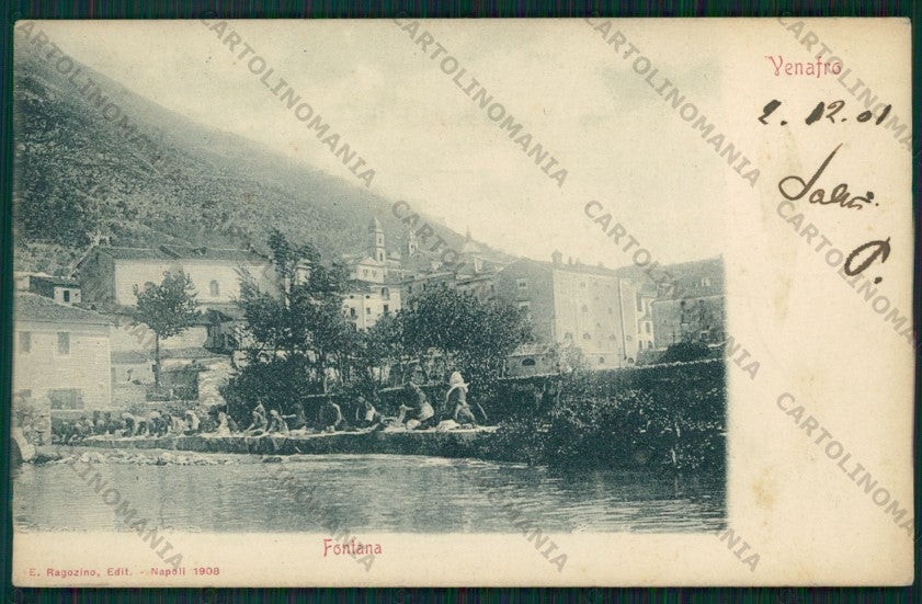Isernia Venafro Lavandaie PIEGHINA cartolina VK2093 – fronte