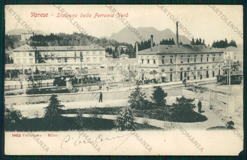 Varese Città Stazione ANGOLINO STRAPPATO cartolina VK2112 – fronte