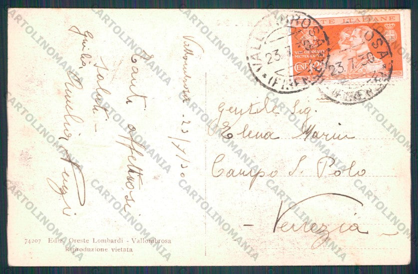 Firenze Reggello Vallombrosa cartolina VK2115 – retro