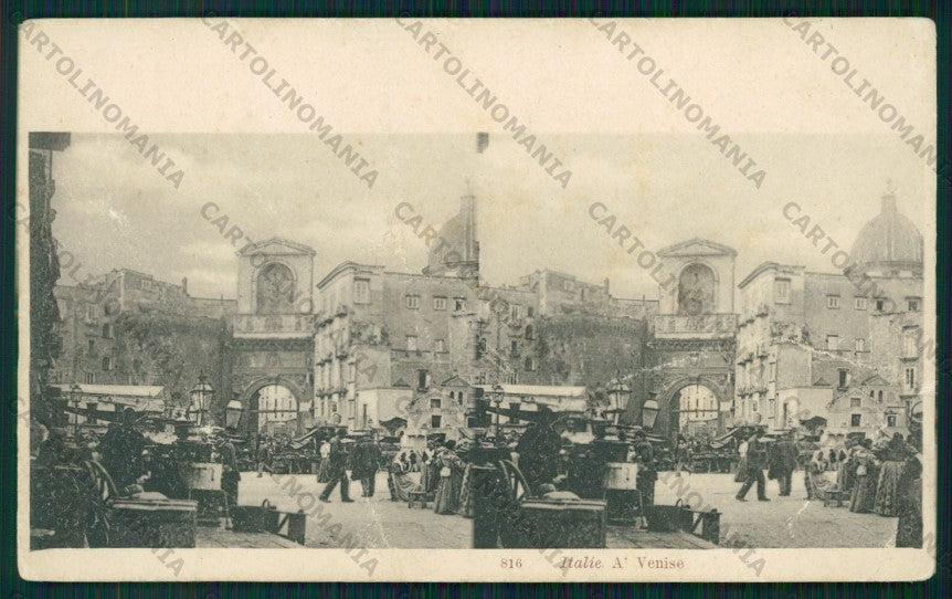 Venezia Città Mercato PIEGHE cartolina VK2135 – fronte