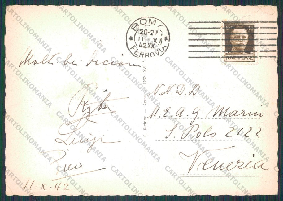 Roma Città Santa Maria Maggiore PIEGA FG cartolina VK2154 – retro
