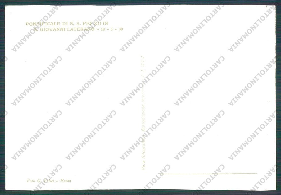 Roma Città San Giovanni Laterano Papa Pio XII Foto FG cartolina VK2159 – retro