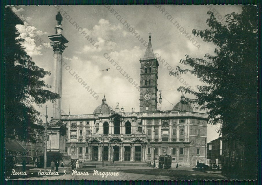 Roma Città Santa Maria Maggiore Tram Foto FG cartolina VK2175 – fronte