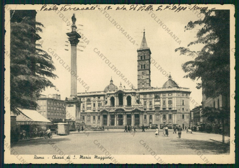 Roma Città Santa Maria Maggiore PIEGA FG cartolina VK2176 – fronte