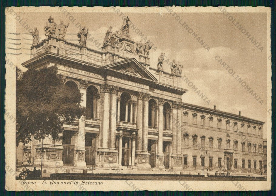 Roma Città San Giovanni Laterano STRAPPINO PIEGHE FG cartolina VK2178 – fronte
