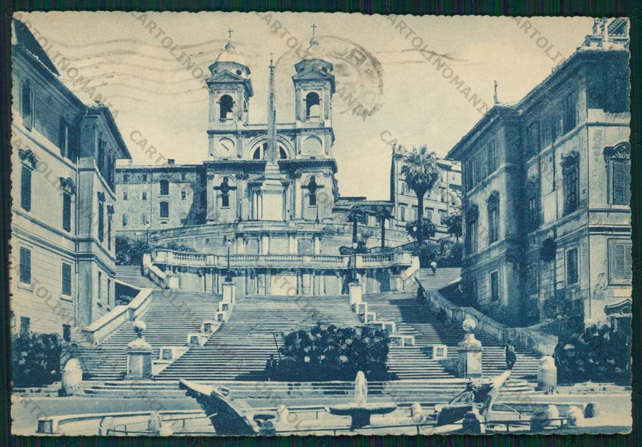 Roma Città Piazza di Spagna Trinità dei Monti FG cartolina VK2195 – fronte