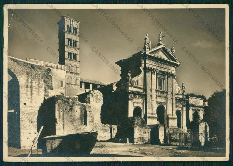 Roma Città Basilica Santa Francesca Romana PIEGA FG cartolina VK2200 – fronte