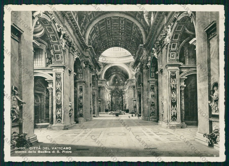 Roma Città del Vaticano Basilica San Pietro PIEGHINA Foto FG cartolina VK2208 – fronte