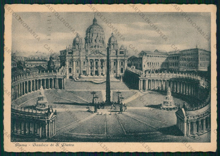 Roma Città del Vaticano Basilica San Pietro PIEGHE FG cartolina VK2217 – fronte
