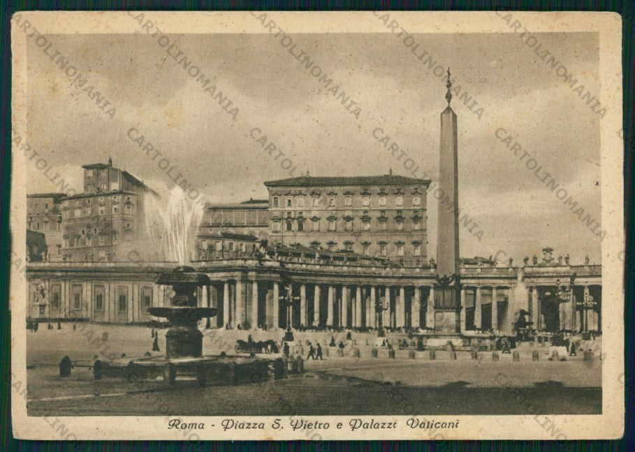 Roma Città del Vaticano Piazza San Pietro PIEGA FG cartolina VK2236 – fronte