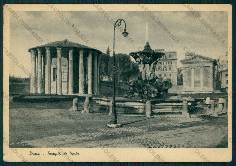 Roma Città Tempio di Vesta PIEGHINE STRAPPINO FG cartolina VK2249 – fronte