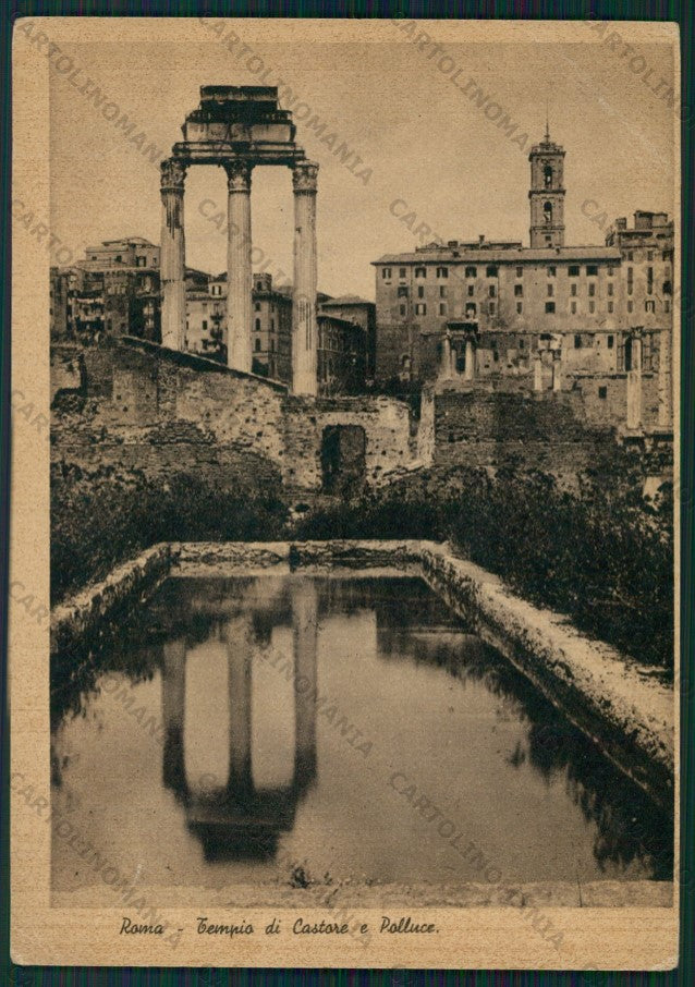 Roma Città Tempio Castore e Polluce PIEGA FG cartolina VK2250 – fronte